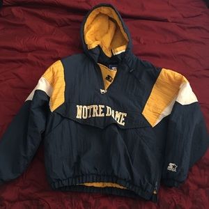 Men’s Starter Norte Dame jacket. Size M.